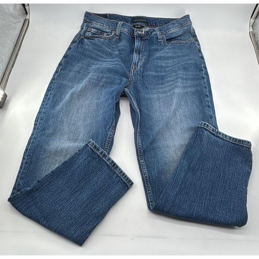 Aeropostale Womens Straight Fit Blue Denim Jeans Size 31